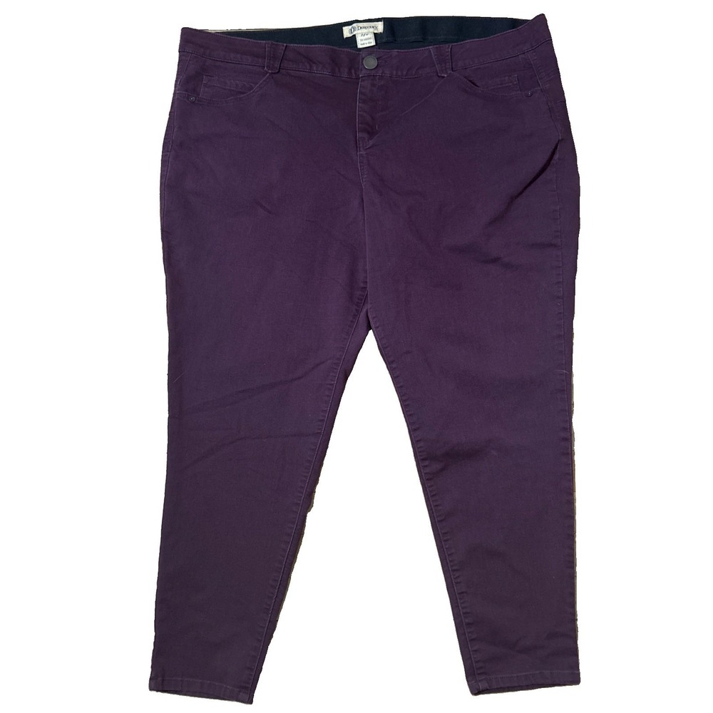 Democracy Jeans Women's 24W Purple‎ "Ab"solution Brushed Stretch Twill Jeggings